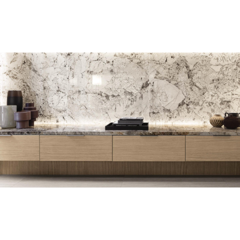 Ceralto Alabro Vein Carreau de sol - 60x120cm - 6.0mm - rectifié - Glacier SW856364