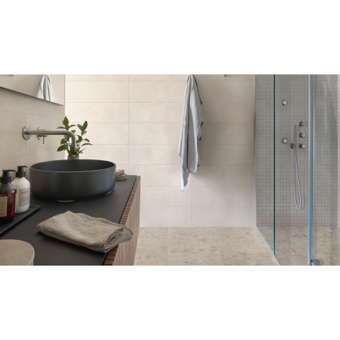 Ceralto Fragmenta Craft Carrelage de sol - 100x100cm - 8.5mm - rectifié - Blanco SW856314