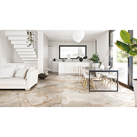 Ceralto Alabro Vein Carrelage de sol - 60x60cm - 10.0mm - rectifié - Noisette SW717473
