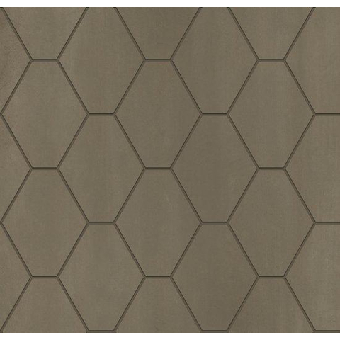 Ceralto Fragmenta Select Mozaïektegel - 31.1x32.2cm - hexagon - 10mm - Brune mat SW917725