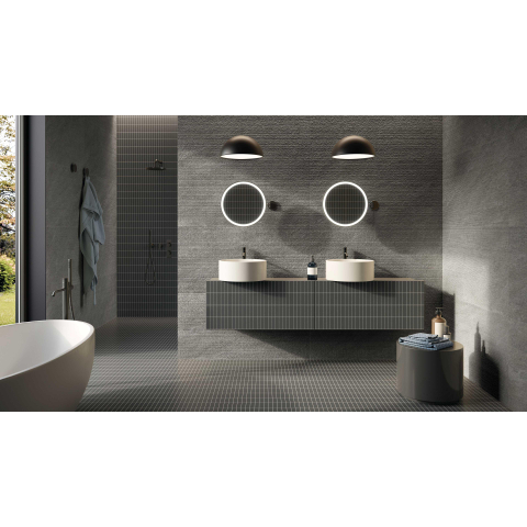 Ceralto Micello Uno Carrelage de sol - 60x120cm - 9.0mm - rectifié - Dark SW917654