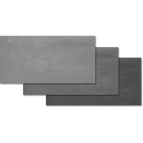 Ceralto Tavola Stone carrelage sol et mur - 30x60cm - 12mm - rectifié - effet béton - anthracite mat (marron) SW393694