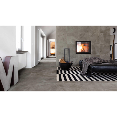 Ceralto Fragmenta Square Carreau de sol - 120x120cm - 6.0mm - rectifié - Cenere SW798699