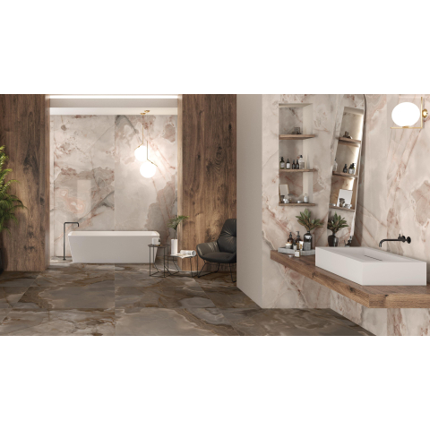 Ceralto Alabro Vein Carreau de sol - 60x120cm - 6.0mm - rectifié - Rose SW856247