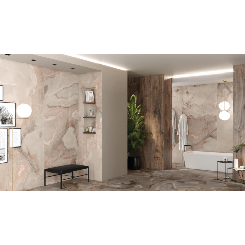Ceralto Alabro Vein Carreau de sol - 60x120cm - 6.0mm - rectifié - Rose SW856247