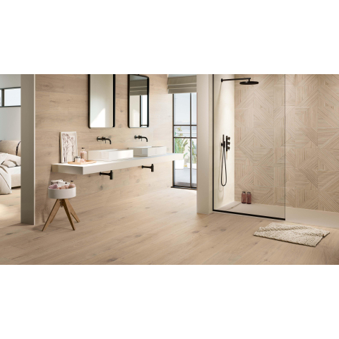 Ceralto Serrano Wood Carreau de sol - 25x150cm - 9.0mm - rectifié - Natural SW497361