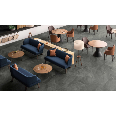 Ceralto Contura Concrete Carreau de sol - 80x80cm - 9.0mm - rectifié - Ash SW854276