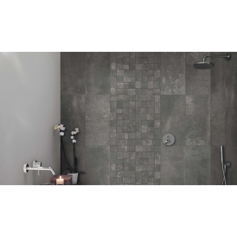 Ceralto Sylvaro Fine Carrelage sol et mur 30x60cm 10mm rectifié R10 grès cérame Anthracite SW93970