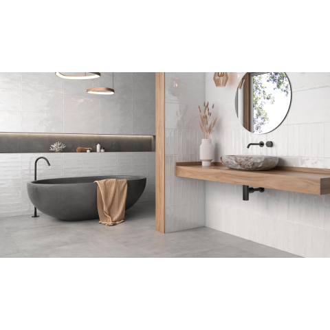 Colorker Nuance Wandtegel - 29.5x59.5cm - 10.4mm - gerectificeerd - White OUTLETSTORE STORE43103