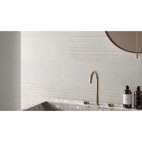 Ceralto Micello Soft Carrelage de sol - 60x120cm - 9.0mm - rectifié - White SW497829