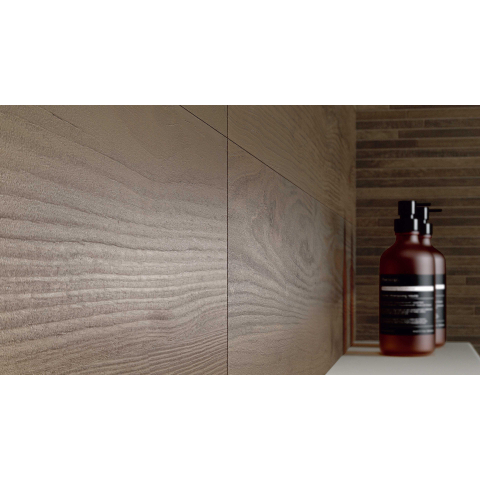 Ceralto Nocera Edge Carreau de sol - 20x120cm - 10.0mm - rectifié - Nut SW917519