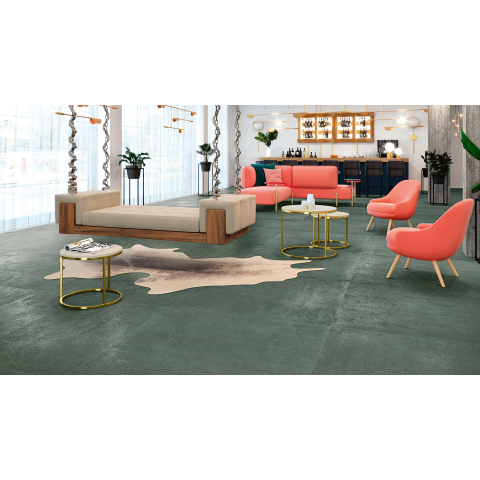 Ceralto Briano Urban Carreau de sol - 120x120cm - 10.0mm - rectifié - Verderame SW497012