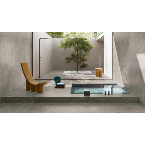 Ceralto Nordico R11 Carrelage de sol - 60x120cm - 9.5mm - rectifié - Titanio SW877885