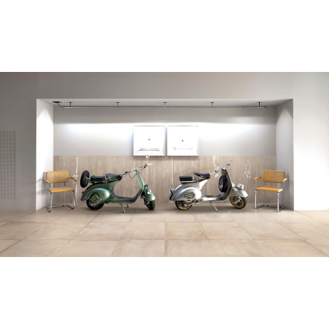 Ceralto Mavira Rock Carrelage de sol et mural 60x60cm 10mm rectifié R10 grès cérame White SW367630