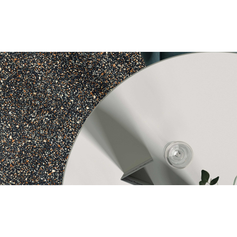 Abk imoker blend carreau de sol et de mur 90x90cm à points rectifiés multiblack noir mat SW656699