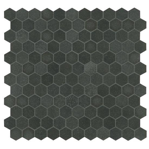 Ore Ceramics Basalt Mozaïektegel 28x29cm 7mm porcellanato Basalt Hexagon SW107382