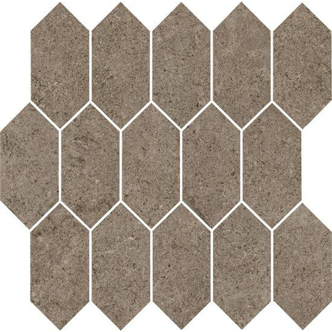 Ceralto Dorsena Facet Mozaïektegel - 30x30cm - hexagon - 9.5mm - Taupe mat SW892502