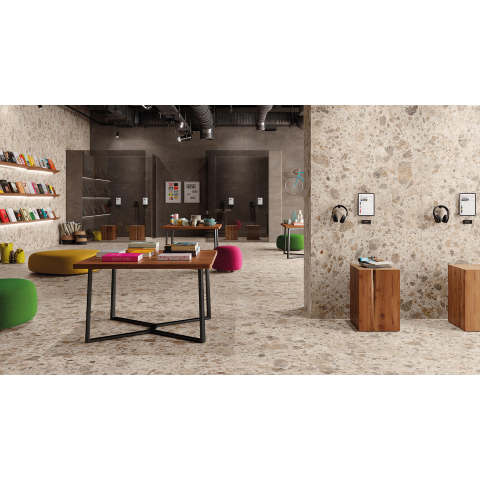 Vtwonen Tegels Composite Vloertegel - 120x120cm - 9.0mm - gerectificeerd - Sand SW856270
