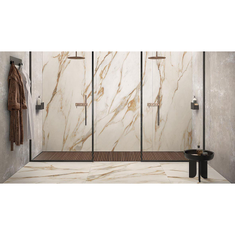 Ceralto Carraro Vein Carrelage de sol - 59.6x119.4cm - 8.5mm - rectifié - Calacatta venna oro SW787189