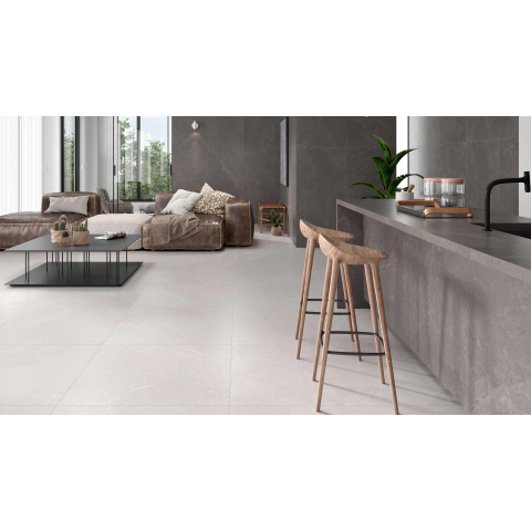 Ceralto Sylvaro Tone Carreau de sol - 90x90cm - 10.0mm - rectifié - Blanc SW656051