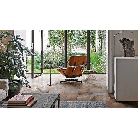 Ceralto Alabro Vein Carreau de sol - 60x60cm - 10.0mm - rectifié - Choco SW717480