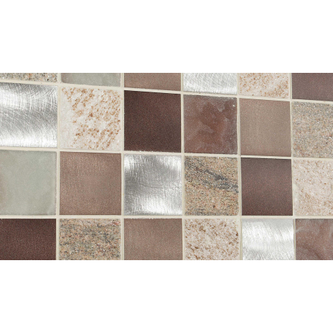 Ceralto Fenera Mosaic Mozaïektegel - 29.8x29.8cm - 8mm - Copper mat SW798693