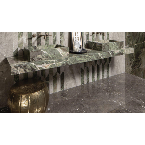 Ceralto Alabro Vein Carrelage de sol - 120x120cm - 6.0mm - rectifié - Brun SW856387