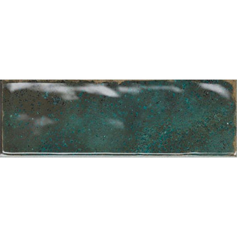 SAMPLE Ceralto Taverno Grain Wandtegel - 6.5x20.2cm - 8mm - Esmeralda Glans SW976612