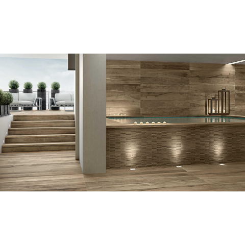 Ceralto Nocera Edge Carrelage de sol - 20x120cm - 10.0mm - rectifié - chêne SW917526
