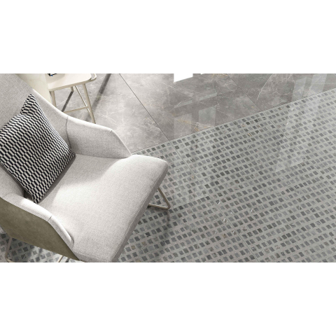 Vtwonen Classic Carrelage de sol et mural 60x60cm 10mm rectifié R9 porcellanato Mat Gris SW368848