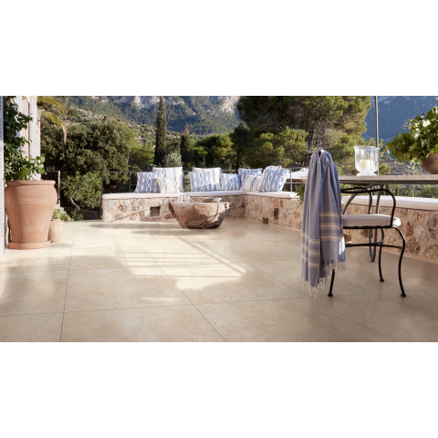Ceralto Pixelio Uno Carrelage de sol - 60x60cm - 10.0mm - rectifié - Ivoire SW497931
