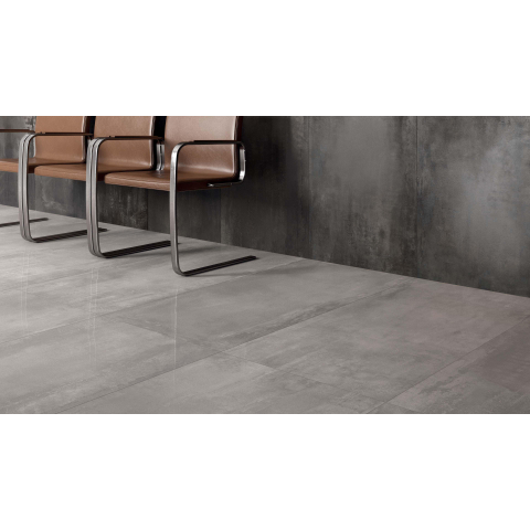 Ceralto Kubico Carreau de sol - 60x60cm - 9.0mm - rectifié - Silver SW93892