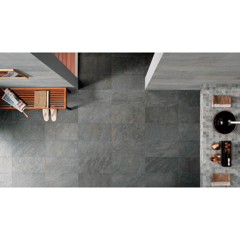 Ceralto Pixelio R11 Carreau de sol - 30x60cm - 9.0mm - rectifié - Gris SW917362