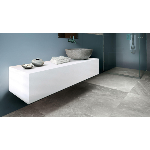 Ceralto Alabro Vein Carreau de sol - 120x120cm - 6.0mm - rectifié - gris Celtic SW856250