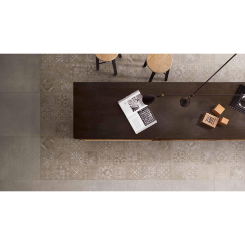 Ceralto Minuta R11 Bande décorative - 60x60cm - 9.5mm - Cimentine SW93859