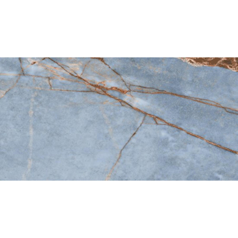 SAMPLE Ceralto Alabro Vein vloer- en wandtegel 60X120cm gerectificeerd Azure Glans SW912356