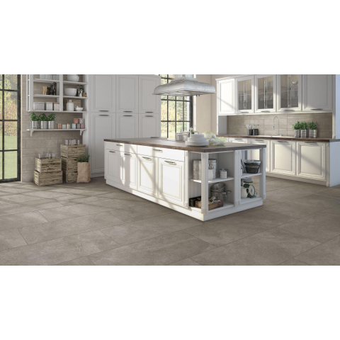 Ceralto Micello Square Carrelage sol et mur 90x90cm 10mm rectifié R10 grès cérame Grey SW61584