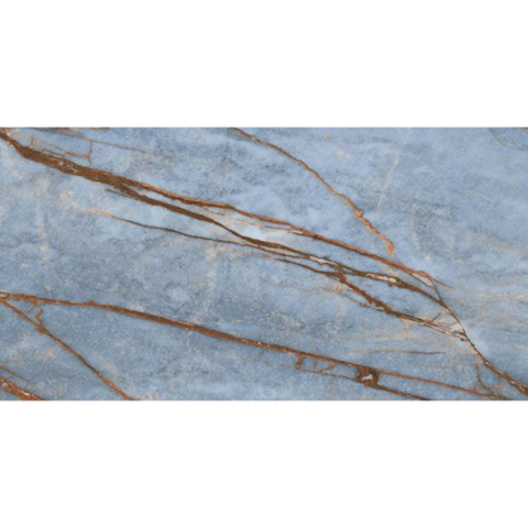 SAMPLE Ceralto Alabro Vein vloer- en wandtegel 60X120cm gerectificeerd Azure Glans SW912356