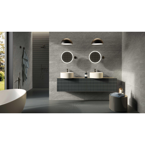 Ceralto Micello Uno Carrelage de sol - 60x120cm - 9.0mm - rectifié - Silver SW917711
