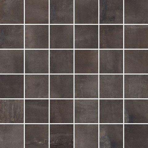 Ceralto Kubico mosaïque - 30x30cm - 9mm - carré - rectifié - R10 - dark mat (marron) SW222677