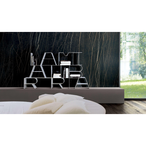 Ceralto Alabro Vein Carreau de sol - 120x120cm - 6.0mm - rectifié - Thunder night SW717558