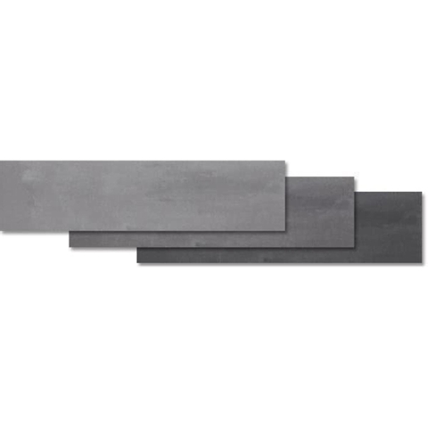 Ceralto Tavola Stone carrelage sol et mur - 15x60cm - 12mm - effet béton - basalt grey mat (gris) SW393777