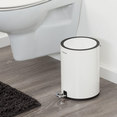 Sealskin Industrial Poubelle à pédale Blanc