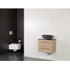 Saniclass Legno badmeubelset 59x50x45.5cm Corestone 13 waskom gehamerd 0 kraangaten 1 wasbak 2 lades zonder spiegel met softclose MFC calore SW86763 Saniclass Legno badmeubelset 59x50x45.5cm Corestone 13 waskom gehamerd 0 kraangaten 1 wasbak 2 lades zonder spiegel met softclose MFC calore SW86763