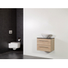 BRAUER Legno Set meuble salle de bain 59x50x45.5cm sans trous 1 vasque Conus 2 tiroirs avec amortisseur sans miroir MFC calore SW86805