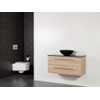 Saniclass Legno badmeubelset 99x50x45.5cm Corestone 13 waskom 0 kraangaten 1 wasbak 2 lades zonder spiegel met softclose MFC calore SW86744 Saniclass Legno badmeubelset 99x50x45.5cm Corestone 13 waskom 0 kraangaten 1 wasbak 2 lades zonder spiegel met softclose MFC calore SW86744