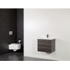 Saniclass Legno badmeubelset 59x50x45.5cm bari wastafel 1 kraangat 1 wasbak 2 lades zonder spiegel met softclose MFC antracite SW86631 Saniclass Legno badmeubelset 59x50x45.5cm bari wastafel 1 kraangat 1 wasbak 2 lades zonder spiegel met softclose MFC antracite SW86631