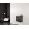 Saniclass Legno Set meuble salle de bain 59x50x45.5cm sans trous 1 vasque Kos 2 tiroirs avec amortisseur sans miroir MFC anthracite SW86791 Saniclass Legno Set meuble salle de bain 59x50x45.5cm sans trous 1 vasque Kos 2 tiroirs avec amortisseur sans miroir MFC anthracite SW86791