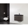 Saniclass Legno Set de meubles salle de bains 80.2x50x45.5cm lavabo Black Spirit 1 trou de robinetterie 1 vasque 2 tiroirs sans miroir avec softclose MFC antracite SW86650 Saniclass Legno Set de meubles salle de bains 80.2x50x45.5cm lavabo Black Spirit 1 trou de robinetterie 1 vasque 2 tiroirs sans miroir avec softclose MFC antracite SW86650