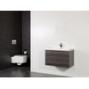 Saniclass Legno badmeubelset 80.2x50x45.5cm Foggia wastafel 1 kraangat 1 wasbak 2 lades zonder spiegel met softclose MFC antracite SW86701 Saniclass Legno badmeubelset 80.2x50x45.5cm Foggia wastafel 1 kraangat 1 wasbak 2 lades zonder spiegel met softclose MFC antracite SW86701